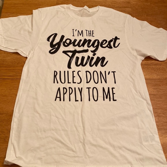 NEW shirt sleeve Youngest Twin cotton tee very nice size small - Picture 1 of 6